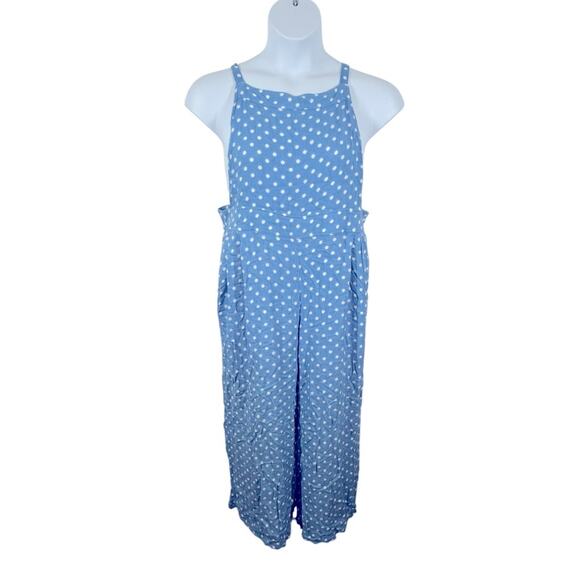 Torrid Blue Polka Dot Wide-Leg Jumpsuit Size 1X – Chic & Flowy - Picture 4 of 15